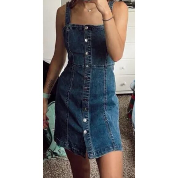 Aeropostale Denim Jean Dress (Large)‎ jumper - Picture 2 of 8